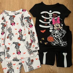 Disney Minnie Mouse Skeleton Pajama Sets